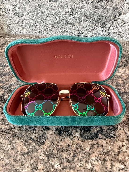 Gucci Accessories - Gucci Multicolor GG Logo Square Sunglasses